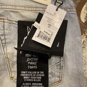 Brand new cult jean shorts with tags